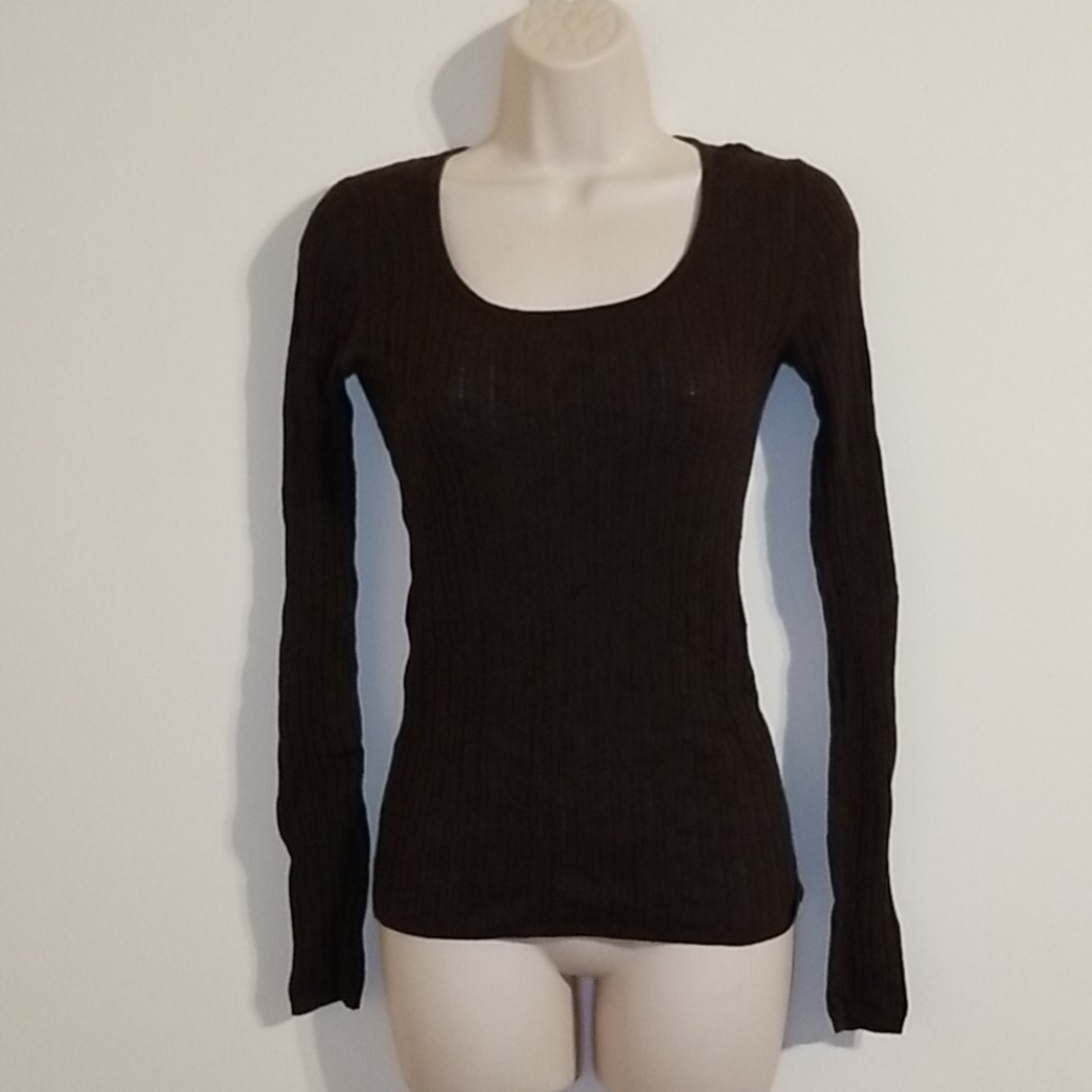 Moda International Women's Brown Eyelet Sweater — image 6 of 8